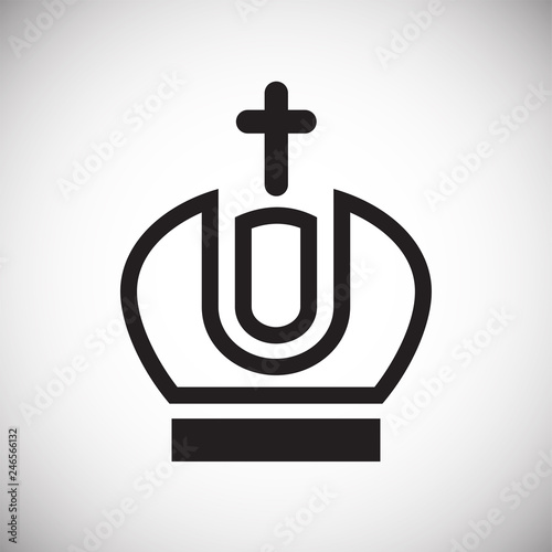 Crown set on white background for graphic and web design, Modern simple vector sign. Internet concept. Trendy symbol for website design web button or mobile app