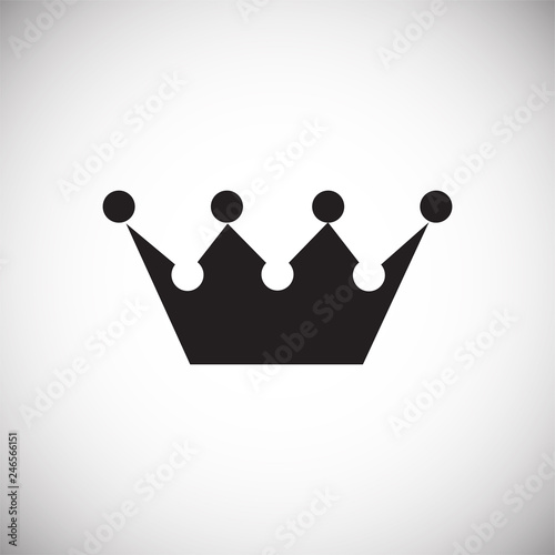 Crown set on white background for graphic and web design, Modern simple vector sign. Internet concept. Trendy symbol for website design web button or mobile app