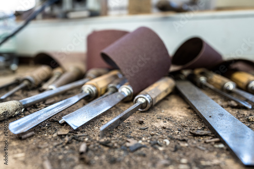 Werkzeug im Handwerk zur Holzbearbeitung  photo