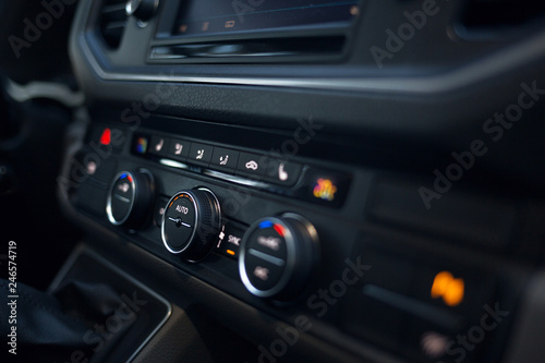 Car air conditioning in modern car photo