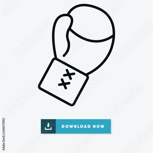Boxing glove vector icon
