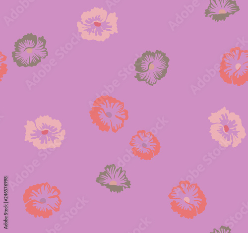 Japanese Hibiscus Pattern © pannawish