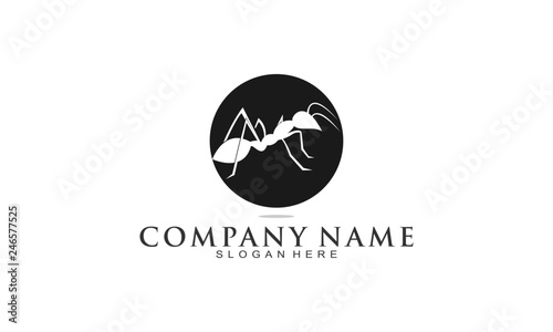 Ant silhouette logo
