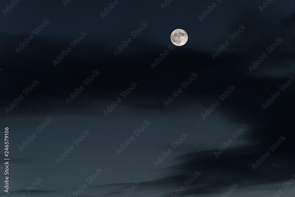 Huge full moon on the night sky. Huge full moon on the night sky.