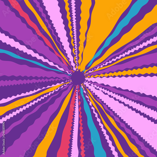 Multicoloured Retro speed explosion line comics