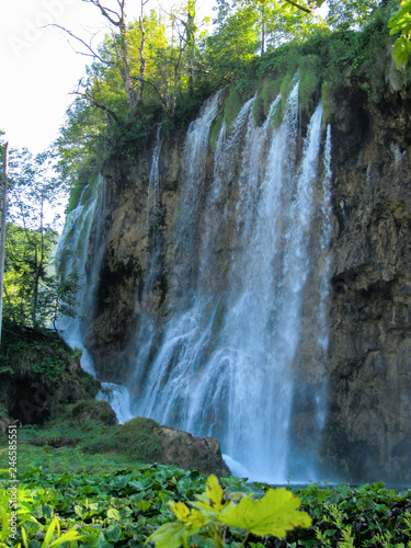 waterfall in the Plitvice lakes national Park in Croatia