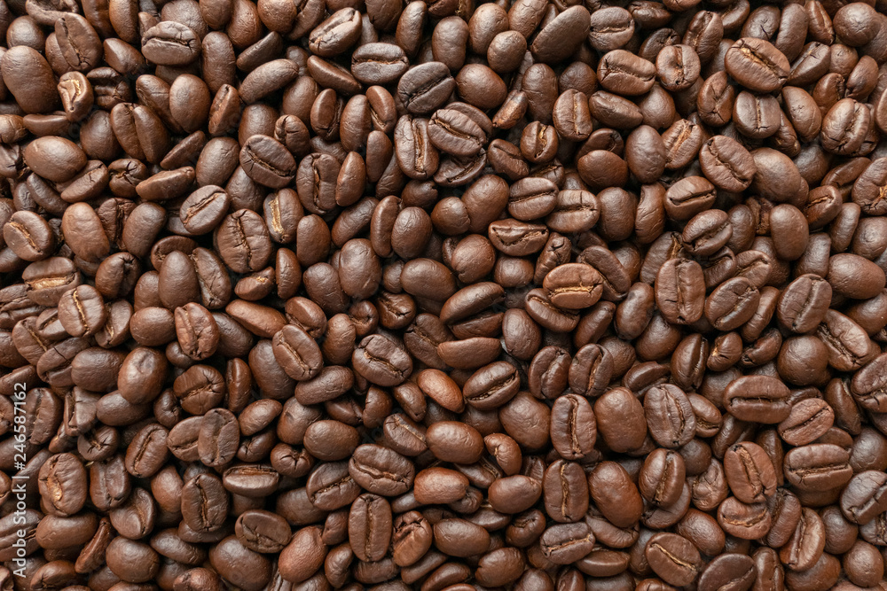 Roasted of coffee beans for background. Close-up. Roasted of coffee beans for background. Close-up.