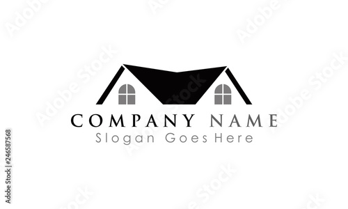 luxury home logo vector