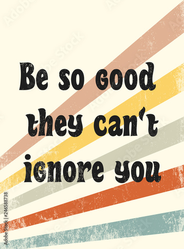 retro typography poster