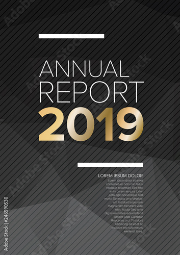 Vector annual report cover template