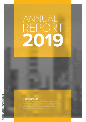 Vector annual report cover template