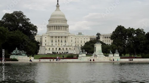 This is footage of the Capitol Building in Washington, D.C., USA.