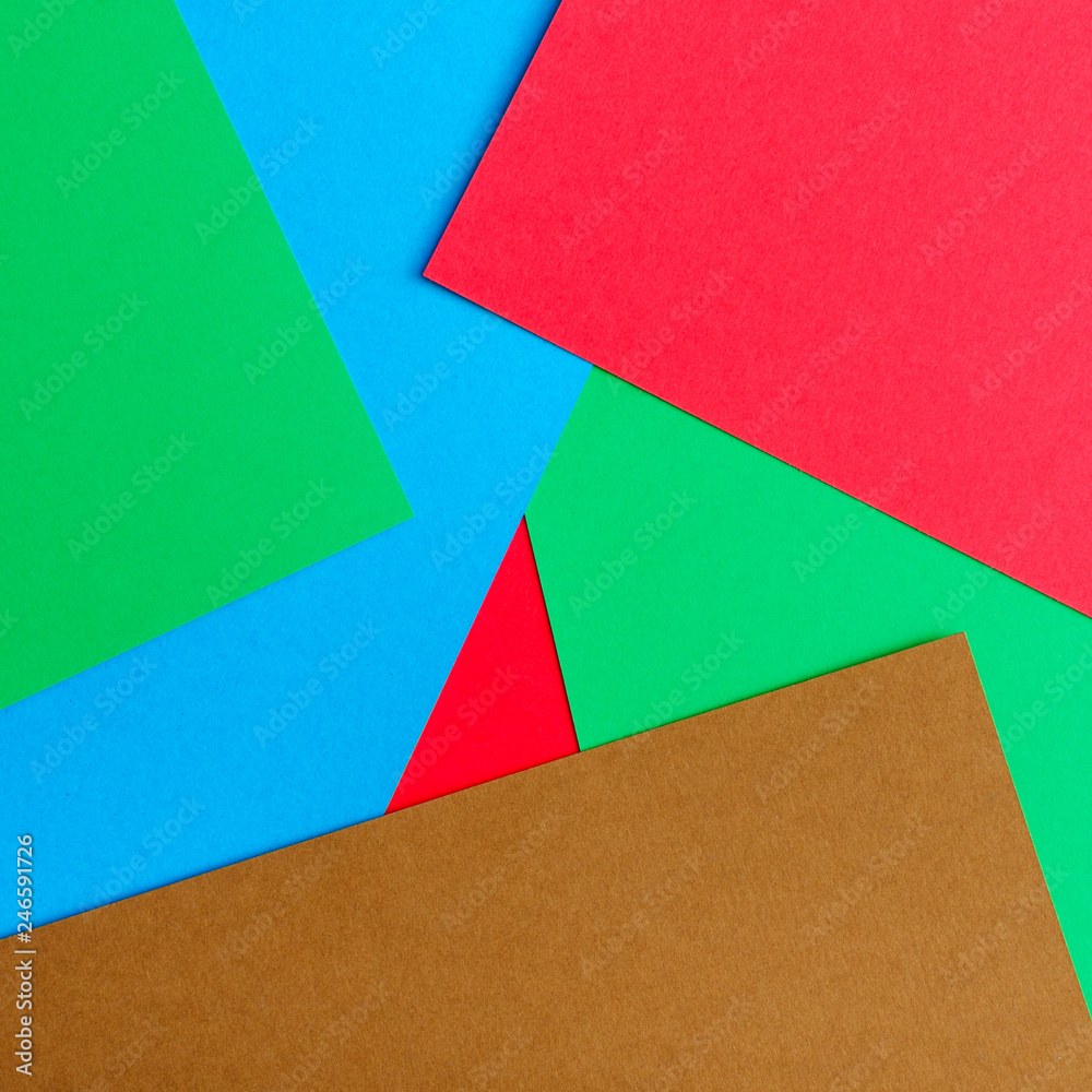 Colourful Papers In Abstract Forms