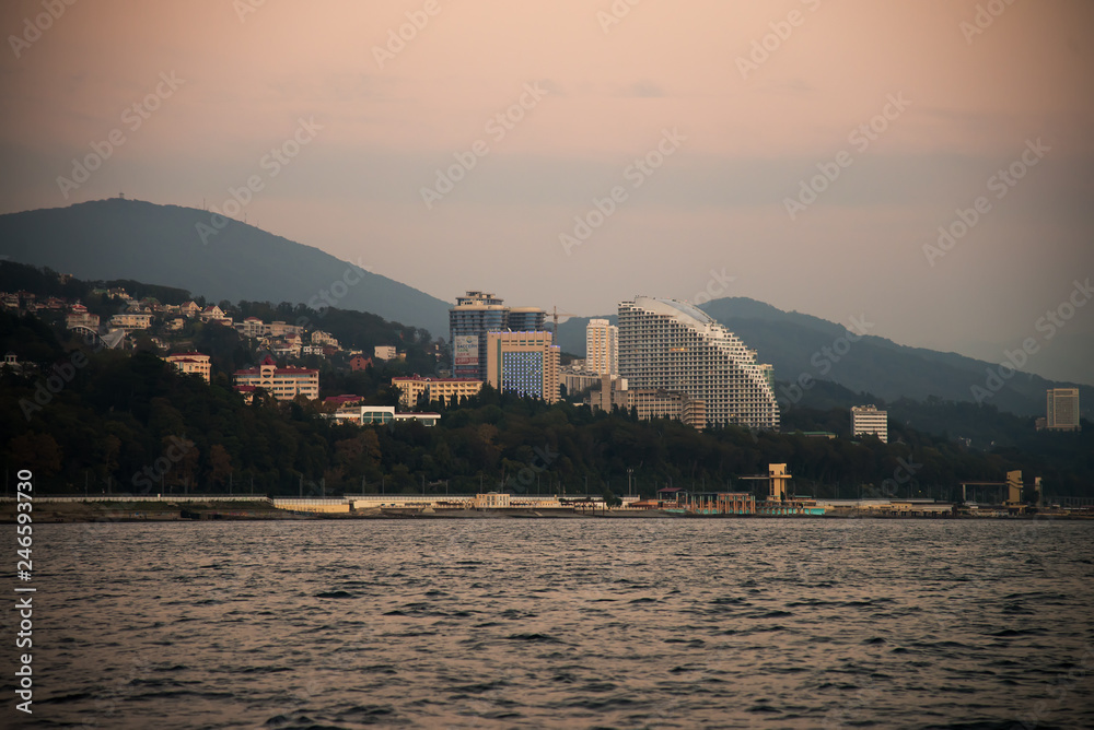 Fototapeta premium black sea coast, Sochi.