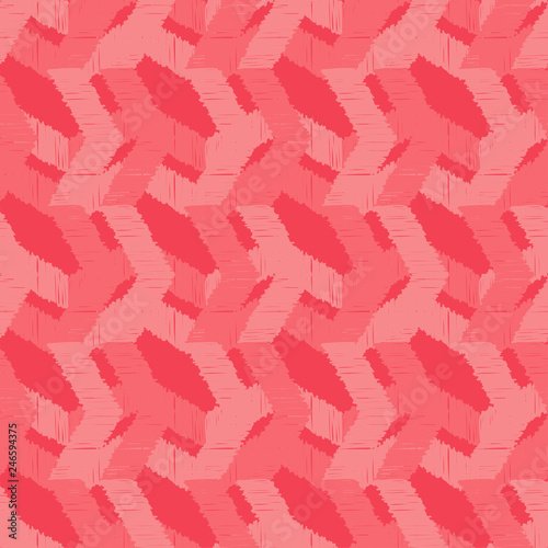 Trendy seamless pattern designs. Zigzag mosaic with hatching texture. Vector geometric background. Can be used for wallpaper, textile, invitation card, wrapping, web page background.