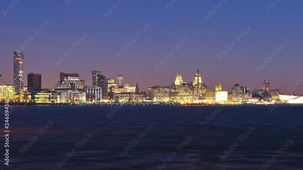 Mersey ferry, crossing from Wirral over to Liverpool Mersey ferry, crossing from Wirral over to Liverpool