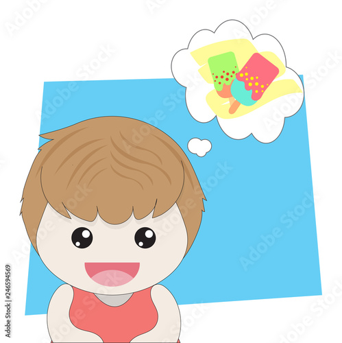 Girl is thinking about ice ...