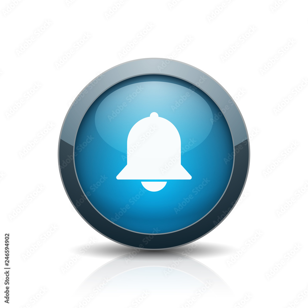 Bell button illustration Bell button illustration