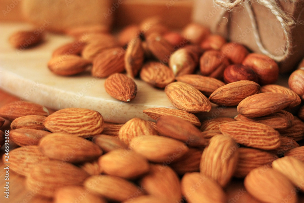 Almond nuts for breakfast Almond nuts for breakfast