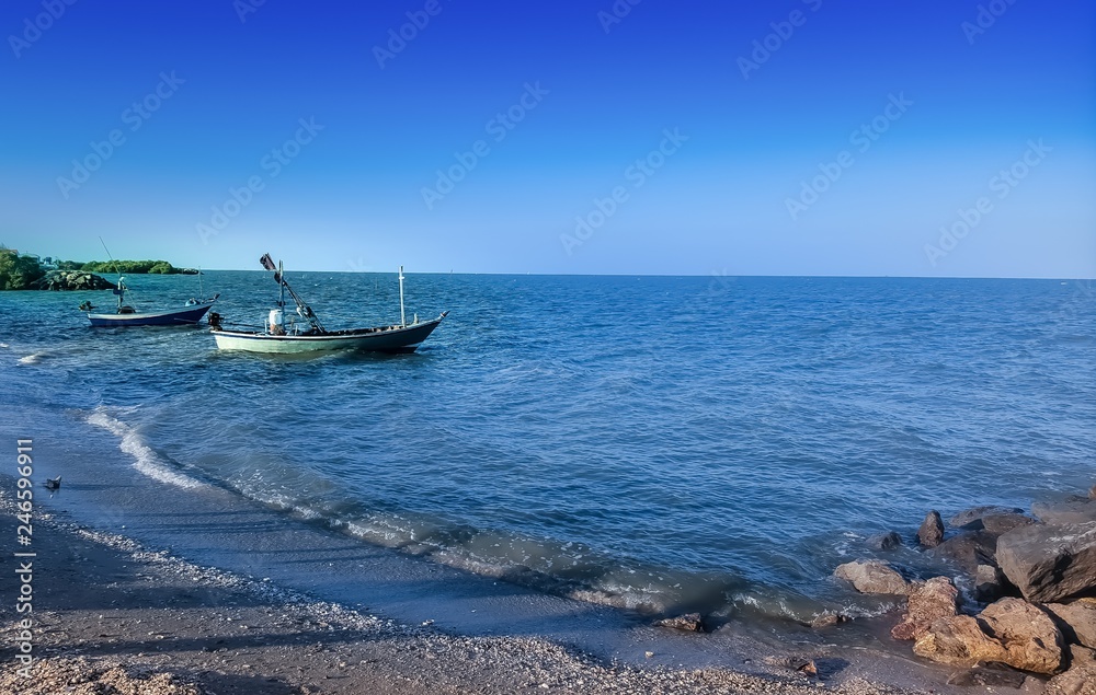Coastal nets on the coast,seaside Thailand Coastal nets on the coast,seaside Thailand