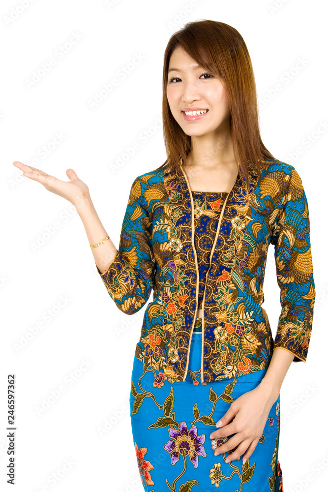 Southeast Asian girl showing something Southeast Asian girl showing something