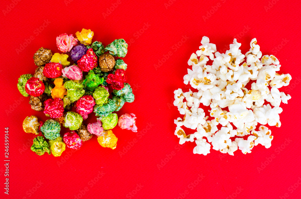 White and glazed popcorn White and glazed popcorn