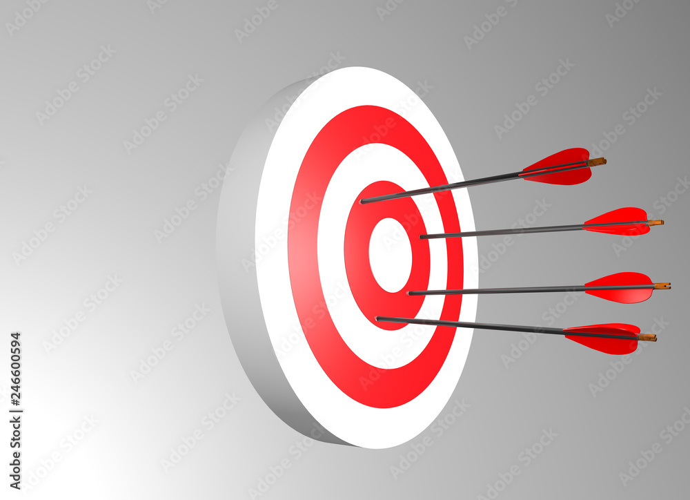 Arrows miss target Arrows miss target