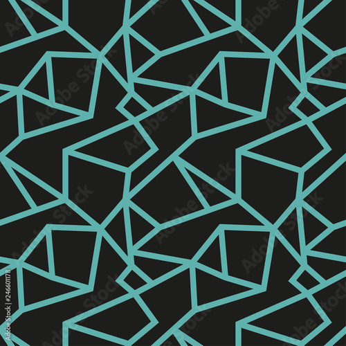 Decorative Scandinavian geometric modern pattern for the background, tile and textiles..It is assembled from modular parts. Vector. Seamless. photo