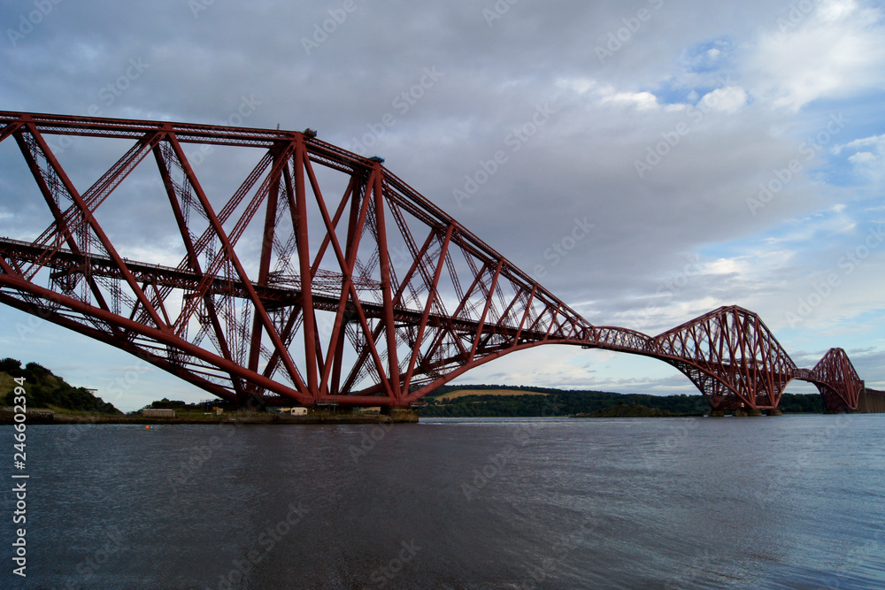 Forth railway bridge in Scotland, going over the firth of forth