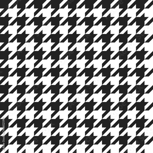 Hounds tooth - retro geometric pattern for clothing fashion. Seamless classic vector background. Vintage textile texture.