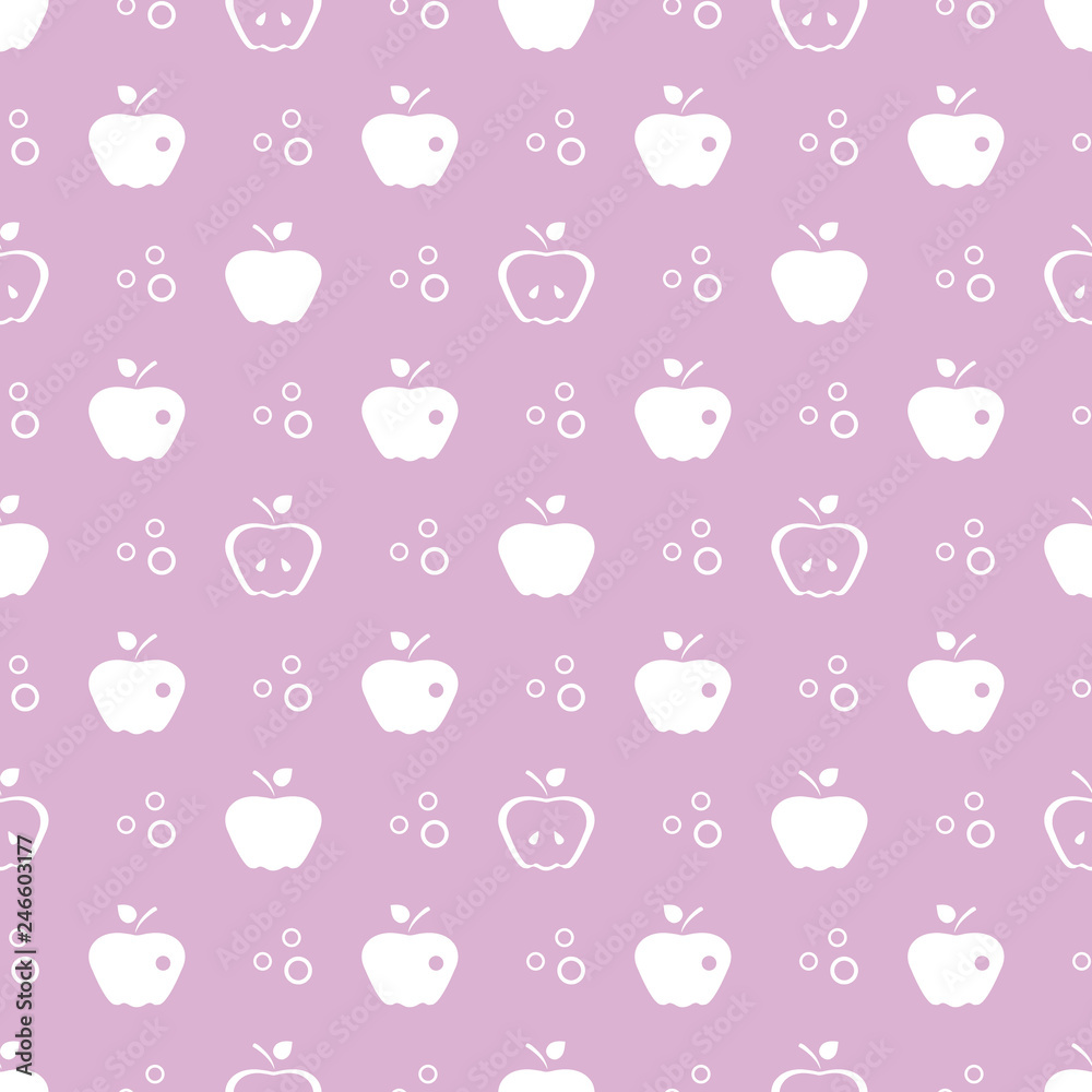 Seamless pattern with apples. Fruit background. Seamless pattern with apples. Fruit background.