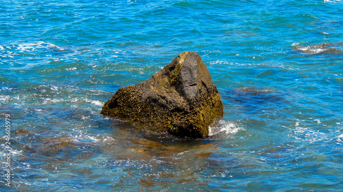 rock in the sea