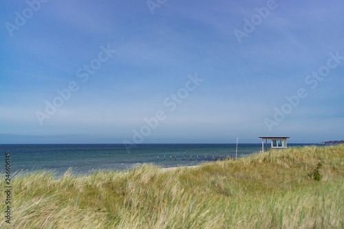 Beautiful landscape with a view of the German Baltic Sea
