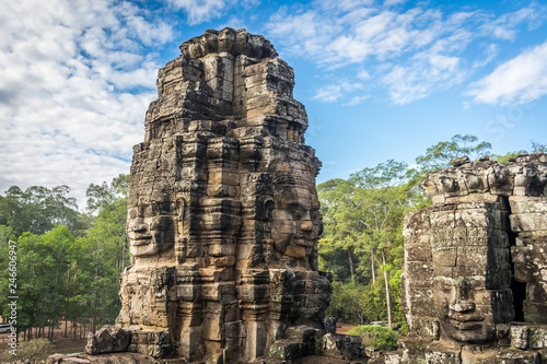 Smiling faces at Bayon temple