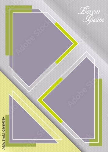 Template for photo collage or infographic in modern style. Frames for clipping masks are in the vector file. Template for a photo album	