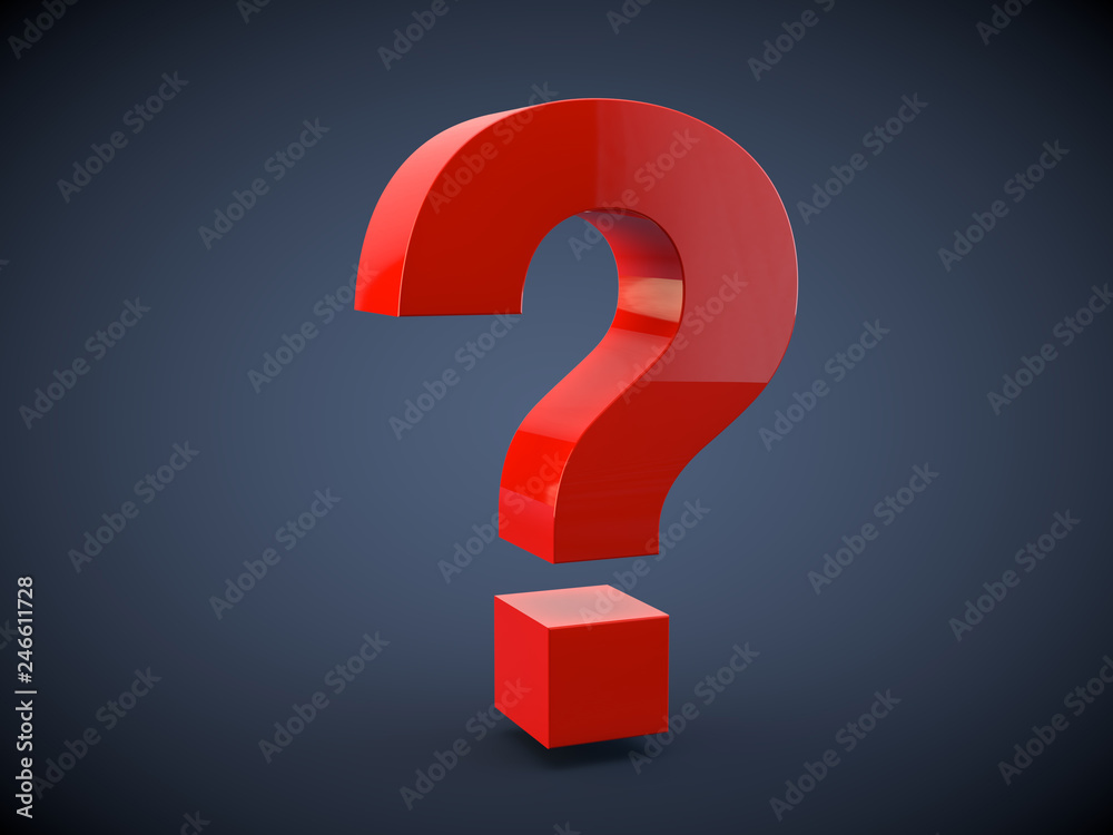 red question mark red question mark