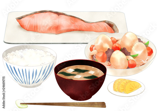 鮭定食