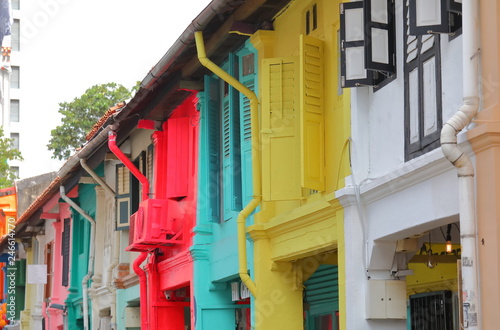 Photography Haji Lane colourful old house Singapore