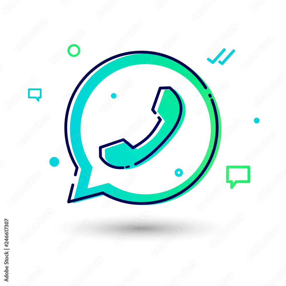Vector Illustration Cool And Modern Telephone Icon Vector Illustration Cool And Modern Telephone Icon