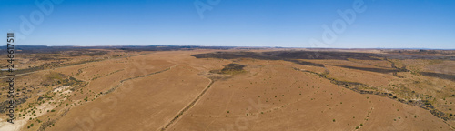 Aerial image of the glacial scrapings found outside the town of Nieuwoudtville in the Northern Cape of South Africa