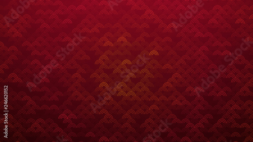 Simple And Sweet Red Ethnic Pattern Circles Background Design