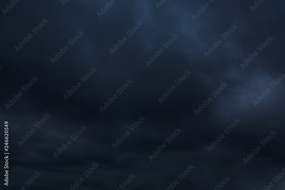 Dark stormy sky. Gloomy clouds. Overcast weather Dark stormy sky. Gloomy clouds. Overcast weather
