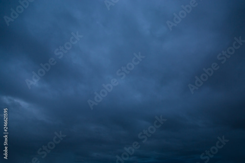 Fototapeta Dark stormy sky. Gloomy clouds. Overcast weather