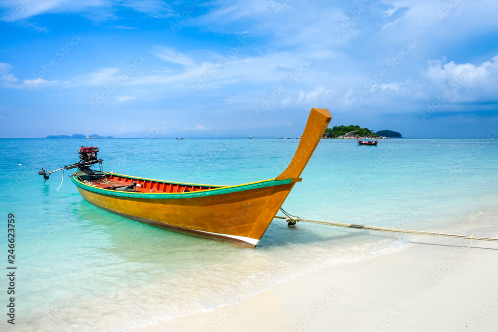 Long tail boat in Koh Lipe, Thailand Long tail boat in Koh Lipe, Thailand