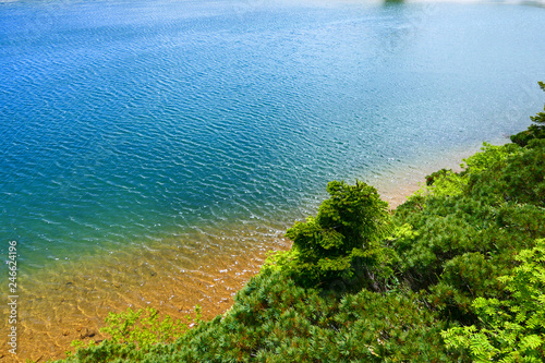 十和田八幡平国立公園。初夏の八幡平山頂、ガマ沼。岩手　日本。６月下旬。