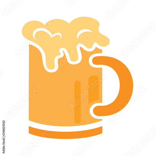 glass beer logo, beer froth on the glass