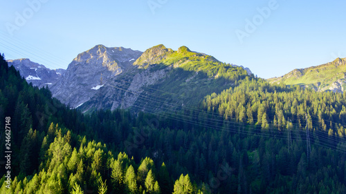 Mountainrange near Bedretto Switzerland