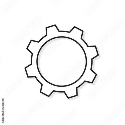gear icon- vector illustration