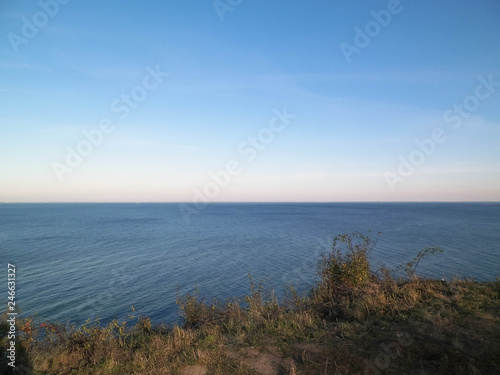 Baltic Sea from Cliff in Mechelinki  Poland.