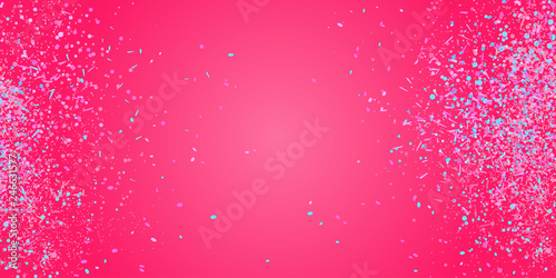 Confetti on isolated background. Luxury texture. Festive bright backdrop with glitters. Pattern for work. Print for polygraphy, posters, banners and textiles. Doodle for design and business
